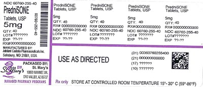 Prednisone 60760 255 40